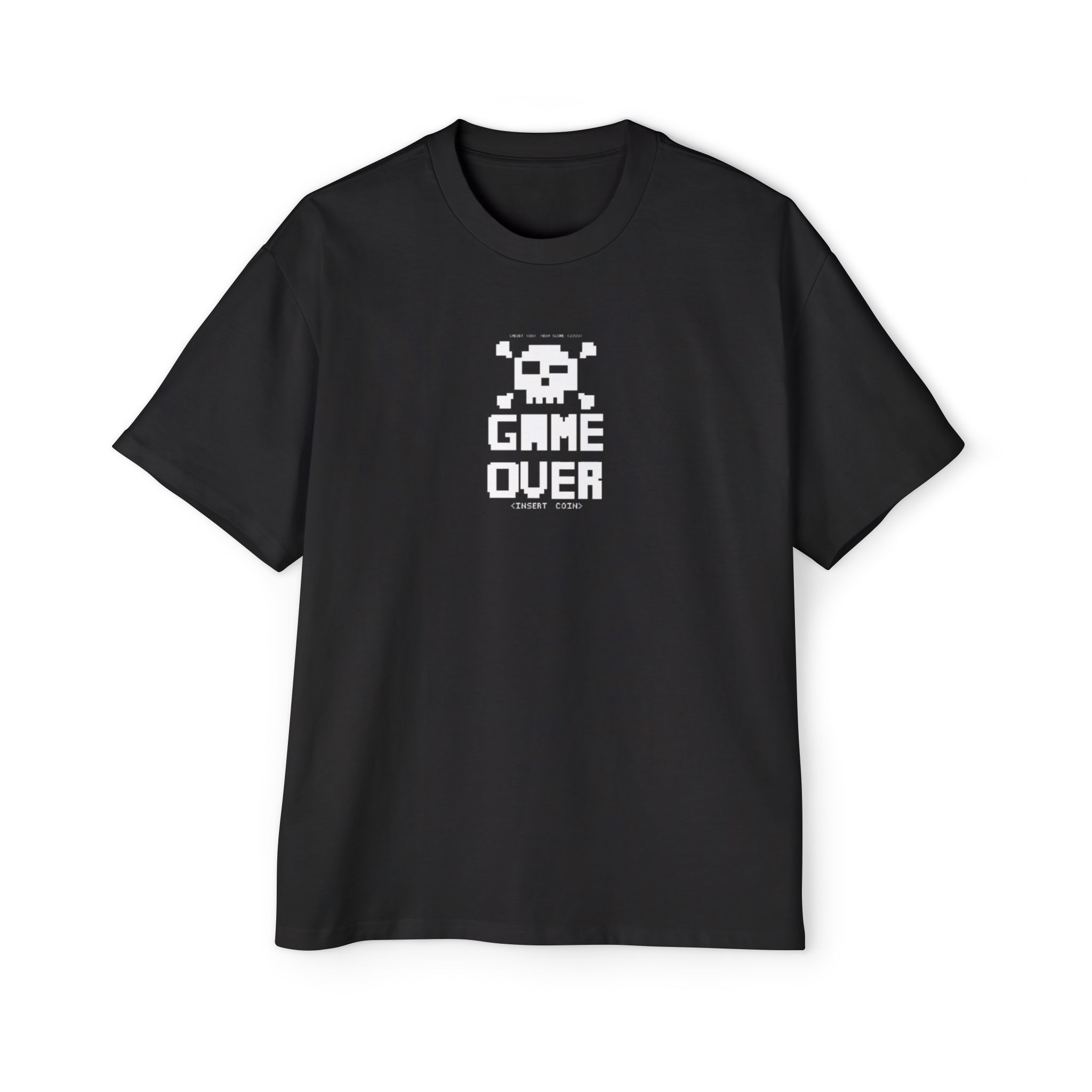 Game Over Oversized T-Shirt for Men | Premium Cotton-Polyester Graphic Tee | Streetwear Style