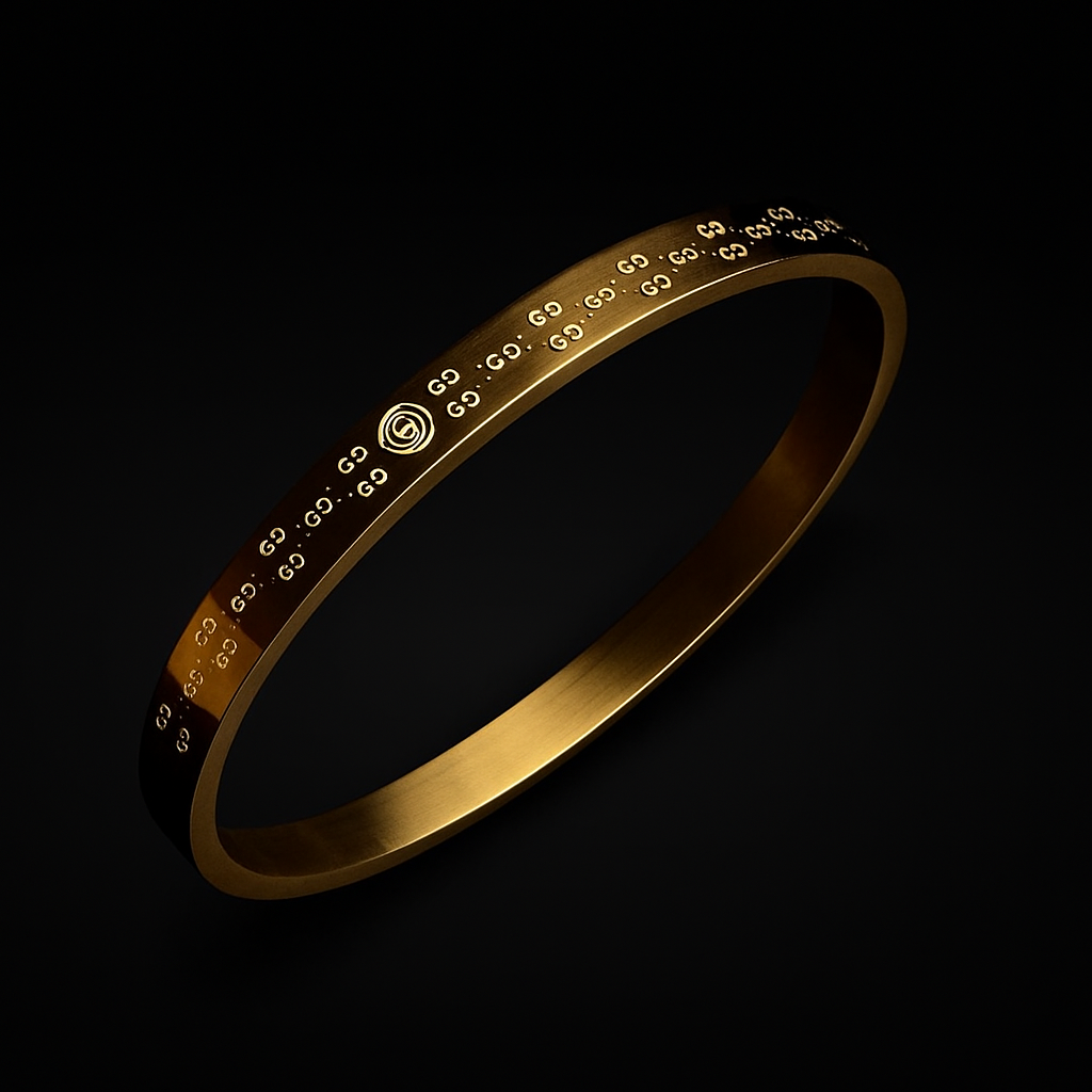 GUCCI Style Rose Gold Stainless Steel Bracelet