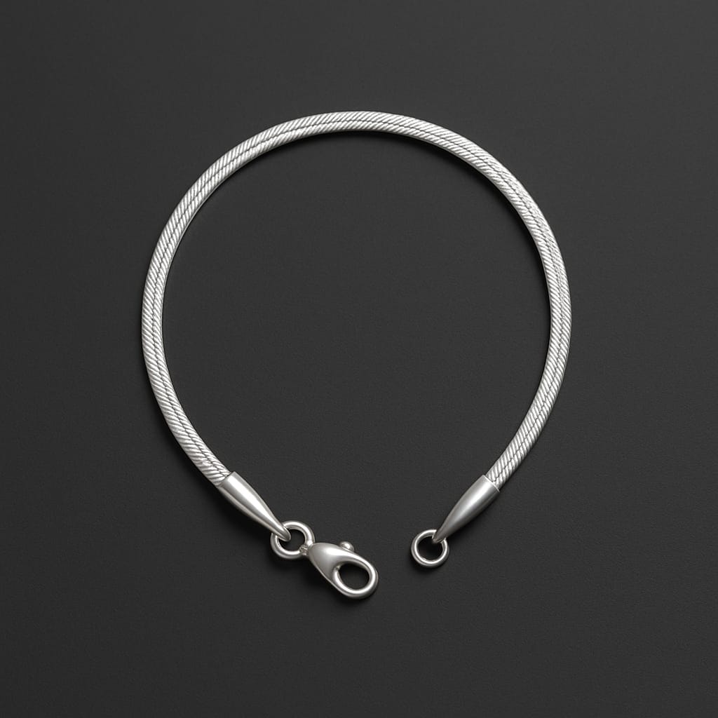 3mm Silver Snake Cable Bracelet – Stainless Steel Unisex Fashion Accessory with Lobster Clasp