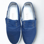 navy blue casual canvas shoes