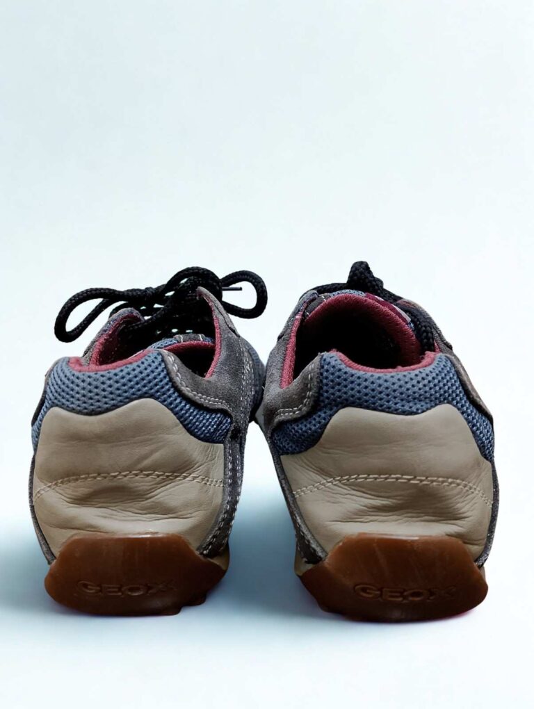 geo sport mesh & suede casual sneakers