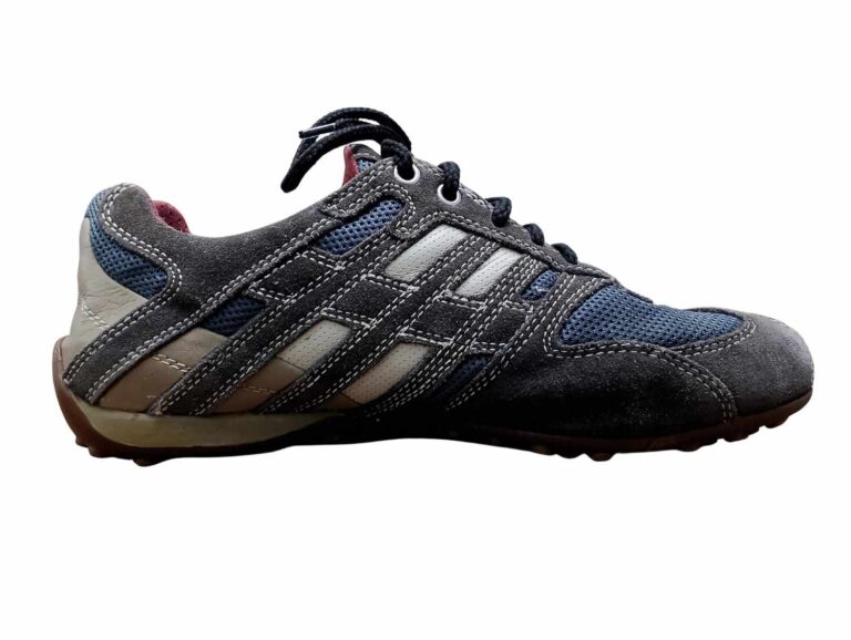 geo sport mesh & suede casual sneakers