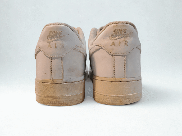 nike air force 1 low – white leather sneakers