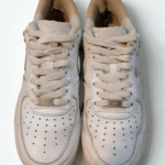 nike air force 1 low – white leather sneakers